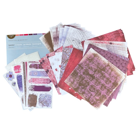 VALENTINE Creative Memories Power Palette 7x7 Scrapbook Album Kit Scrapbooking - Picture 1 of 3